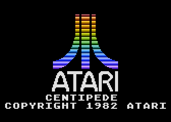 Centipede title screen for Atari 5200